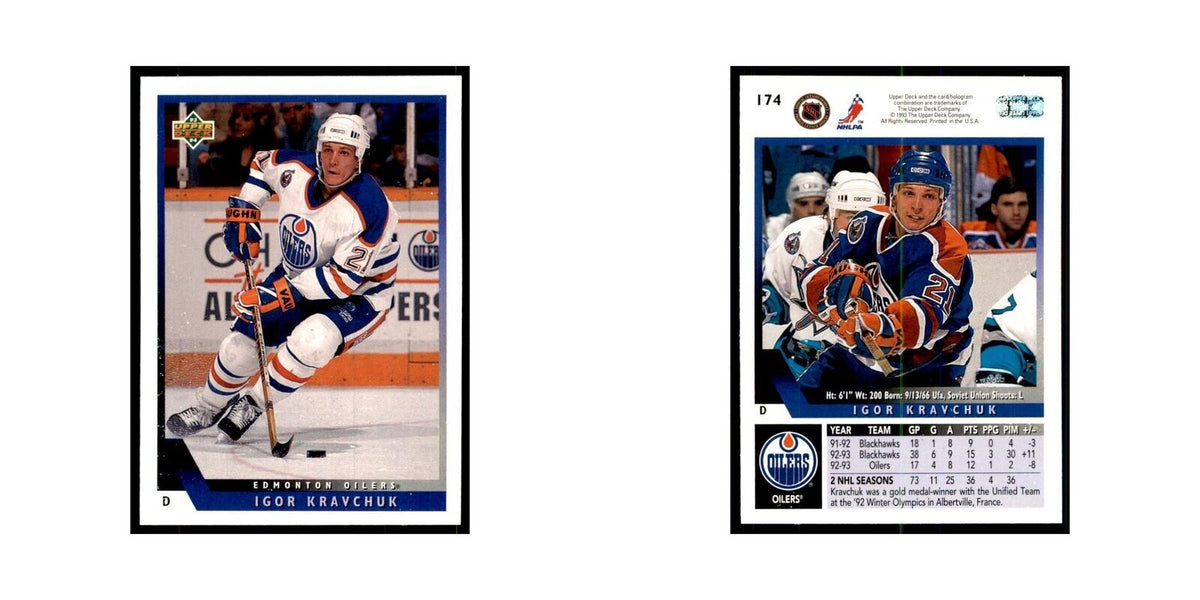 1993 Upper Deck Igor Kravchuk Hockey Cards #174