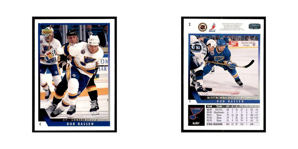 1993 Upper Deck Bob Bassen Hockey Cards #2