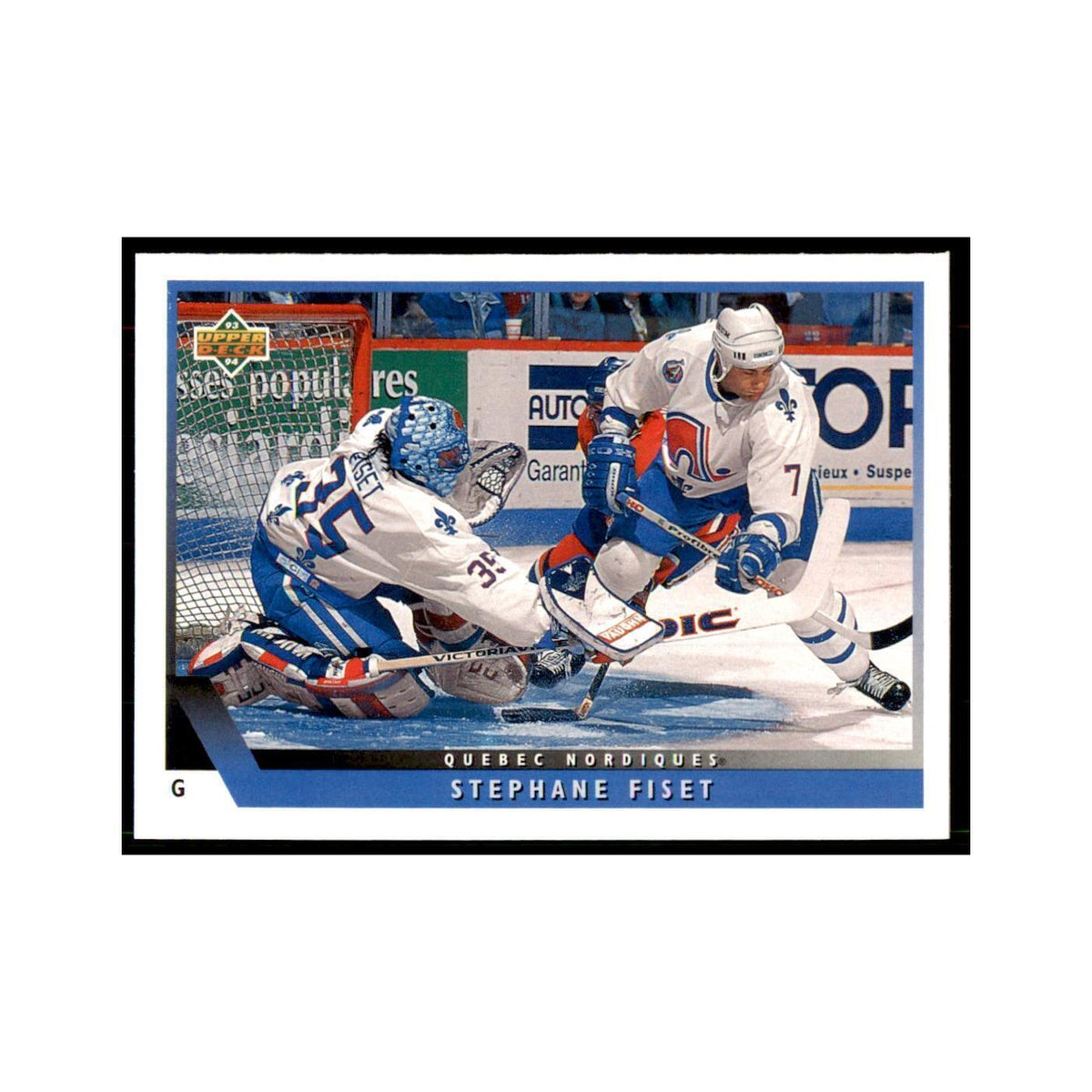 1993 Upper Deck Stephane Fiset Hockey Cards #203