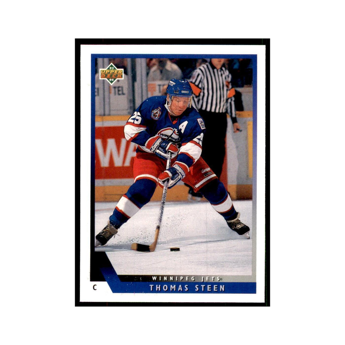1993 Upper Deck Thomas Steen Hockey Cards #166