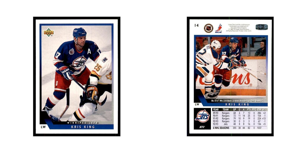 1993 Upper Deck Kris King Hockey Cards #14