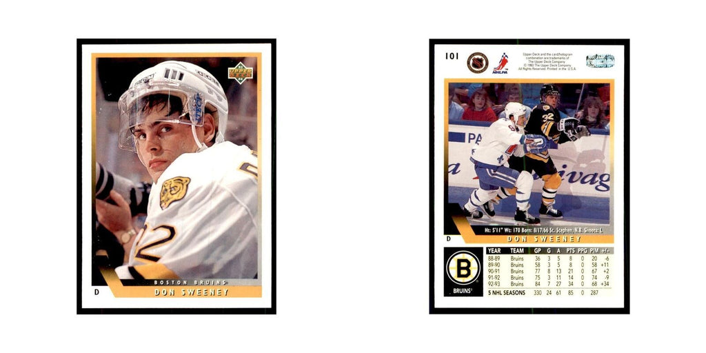 1993 Upper Deck Don Sweeney Hockey Cards #101