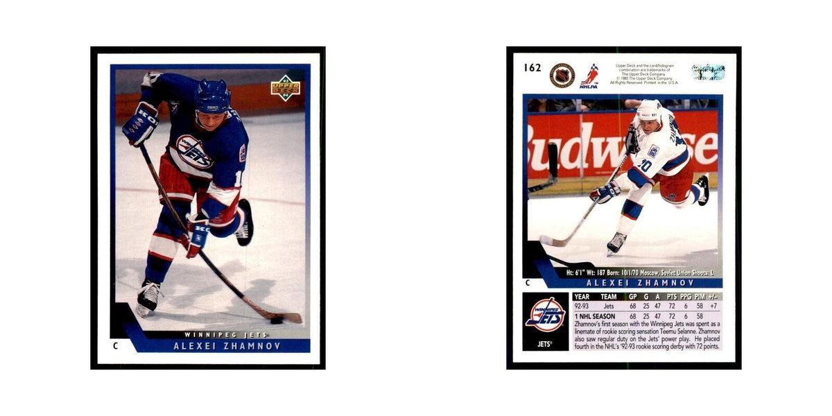 1993 Upper Deck Alexei Zhamnov Hockey Cards #162