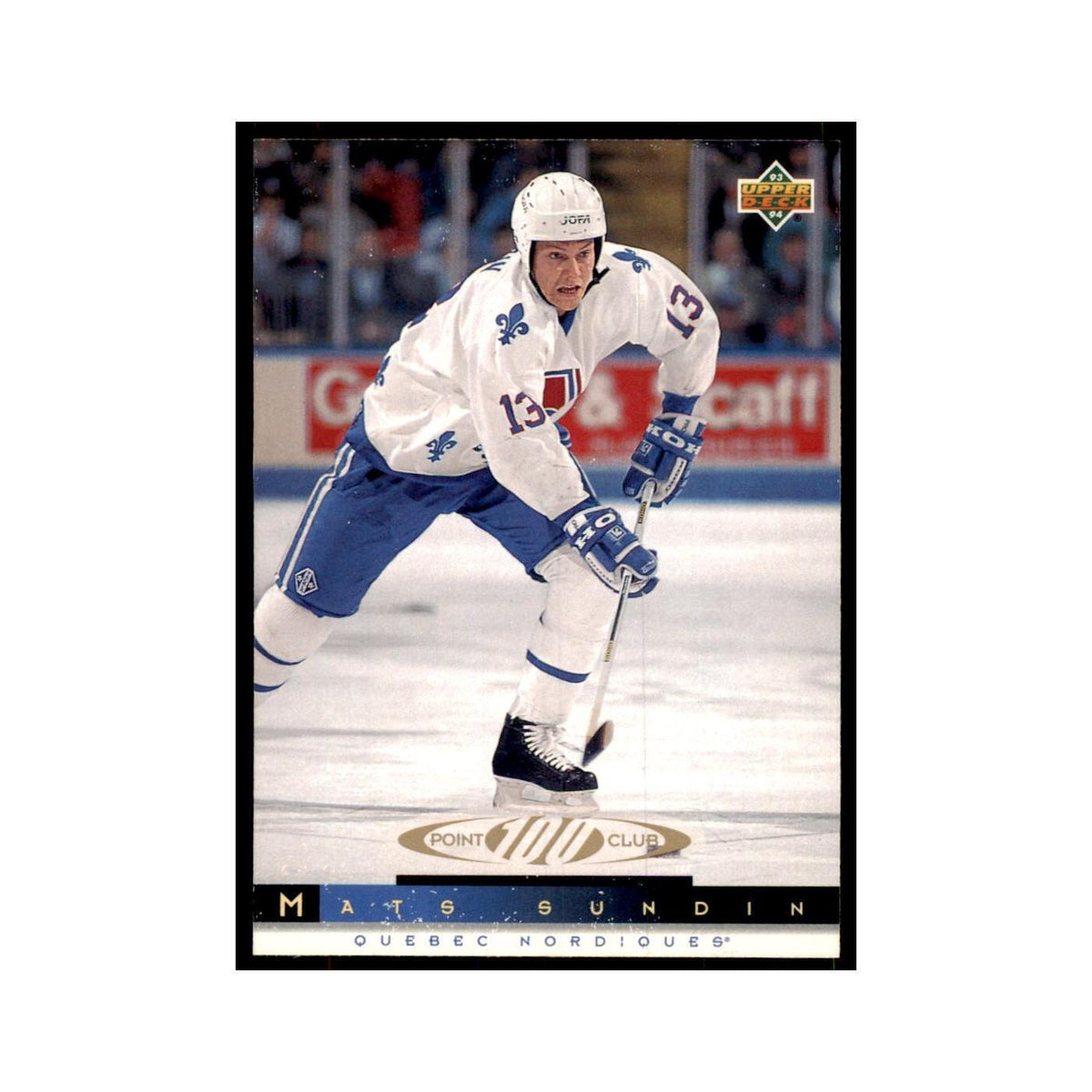 1993 Upper Deck Mats Sundin Hockey Cards #228