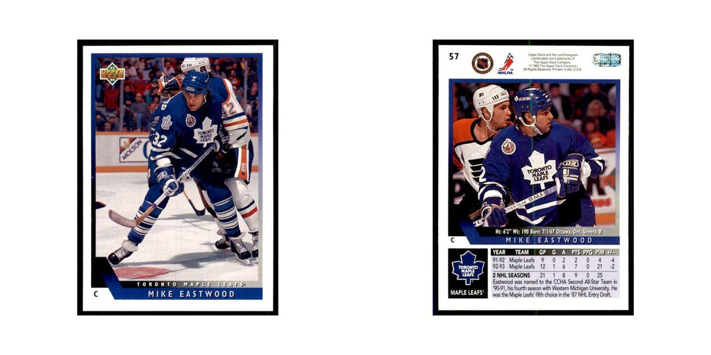 1993 Upper Deck Mike Eastwood Hockey Cards #57