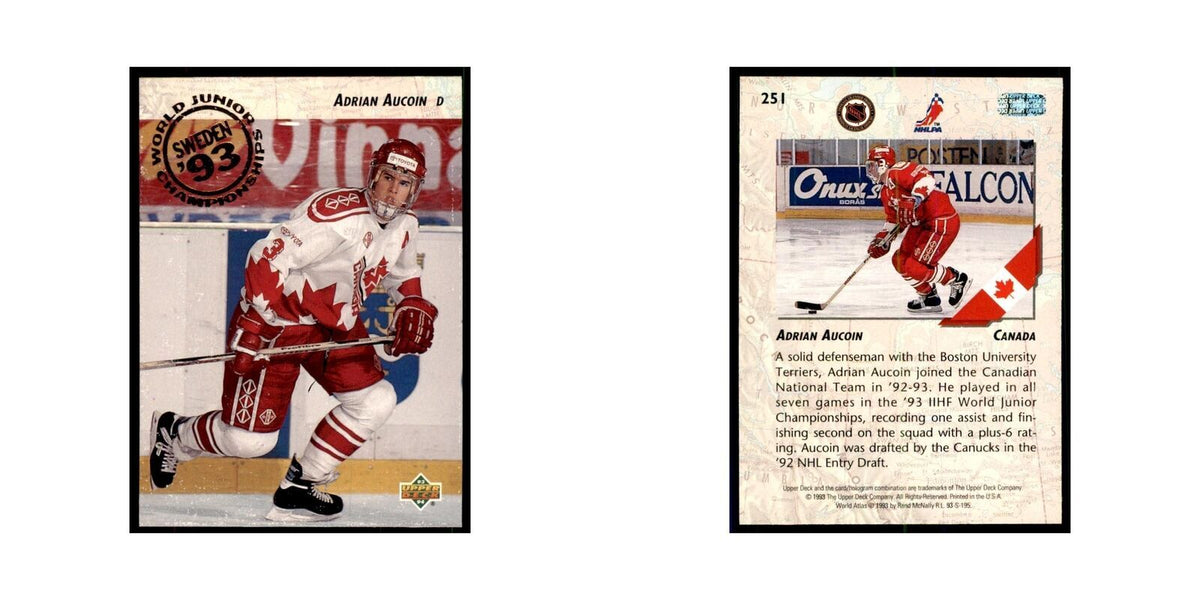 1993 Upper Deck Adrian Aucoin Hockey Cards #251