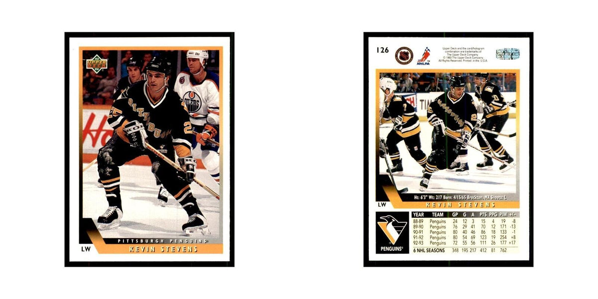 1993 Upper Deck Kevin Stevens Hockey Cards #126