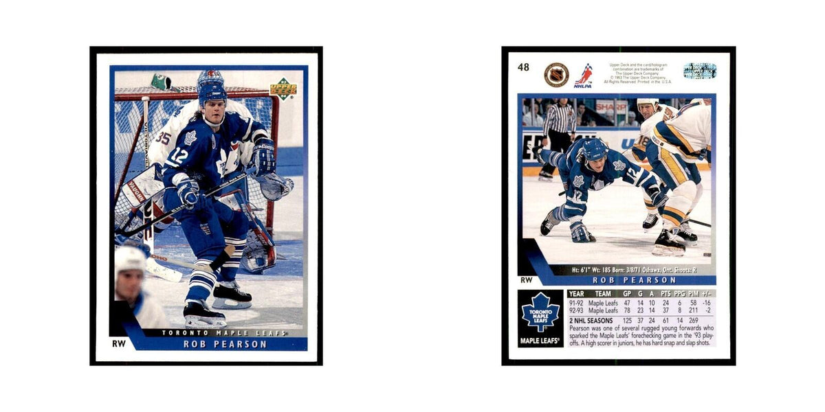 1993 Upper Deck Rob Pearson Hockey Cards #48