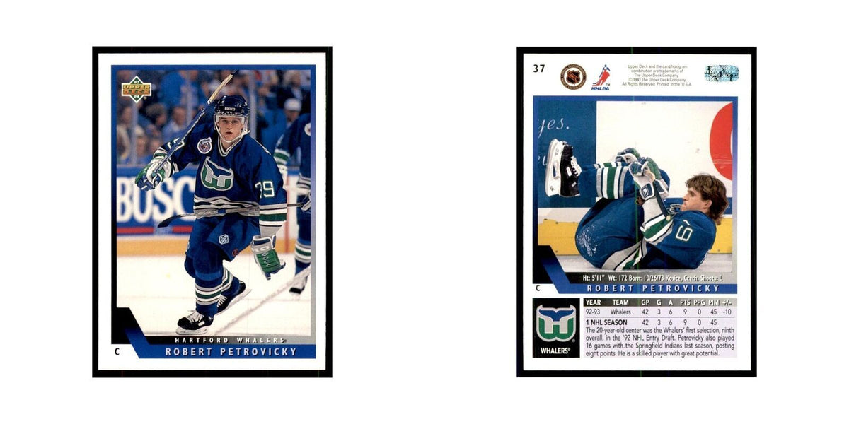 1993 Upper Deck Robert Petrovicky Hockey Cards #37