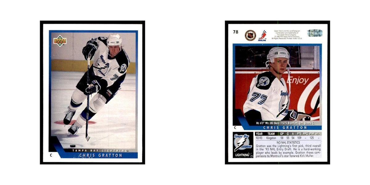 1993 Upper Deck Chris Gratton Hockey Cards #78