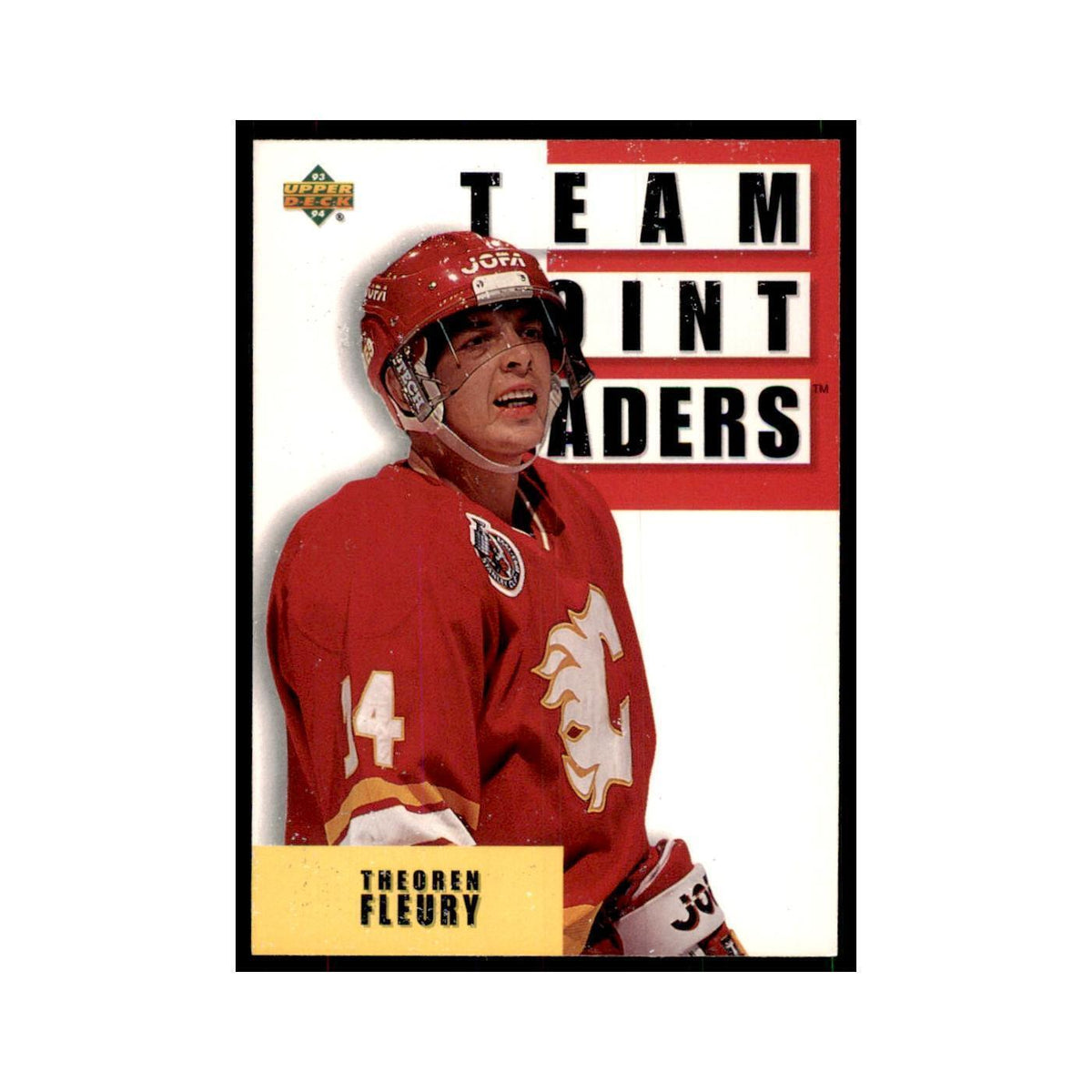 1993 Upper Deck Theo Fleury Hockey Cards #288