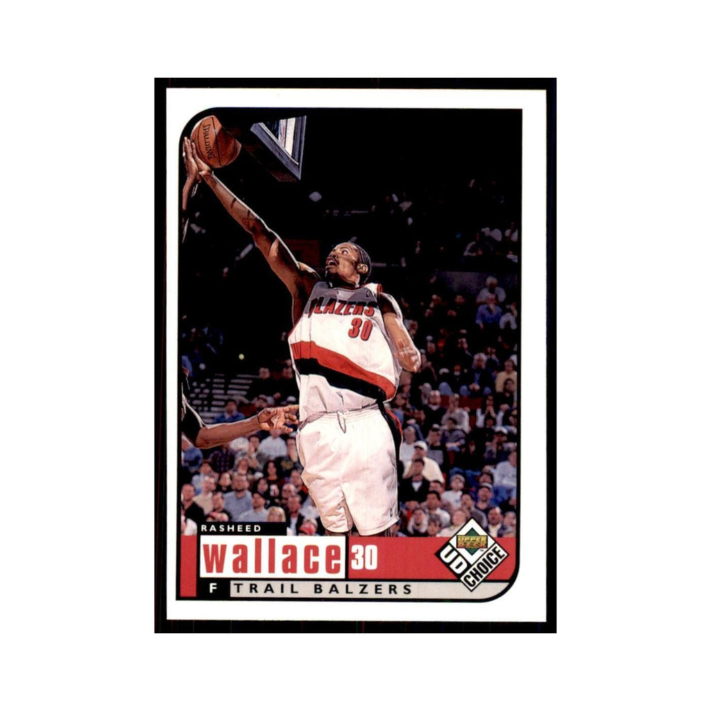 1998 UD Choice Rasheed Wallace Basketball Cards #118