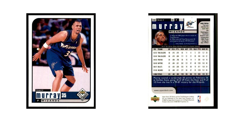 1998 UD Choice Tracy Murray Basketball Cards #35