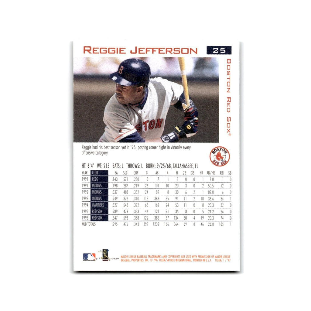 Reggie Jefferson 1997 Fleer #25 Boston Red Sox Baseball Card NM