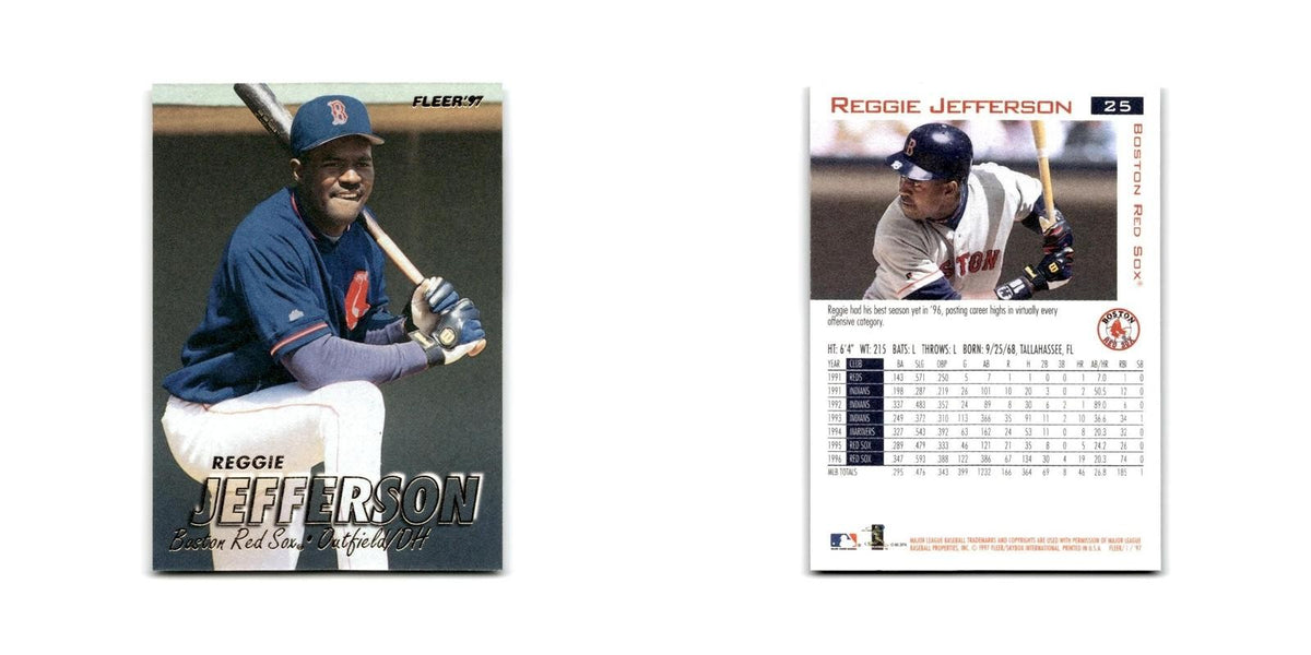 Reggie Jefferson 1997 Fleer #25 Boston Red Sox Baseball Card NM