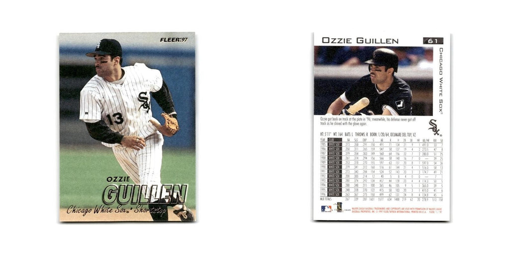 Ozzie Guillen 1997 Fleer #61 Chicago White Sox Baseball Card NM