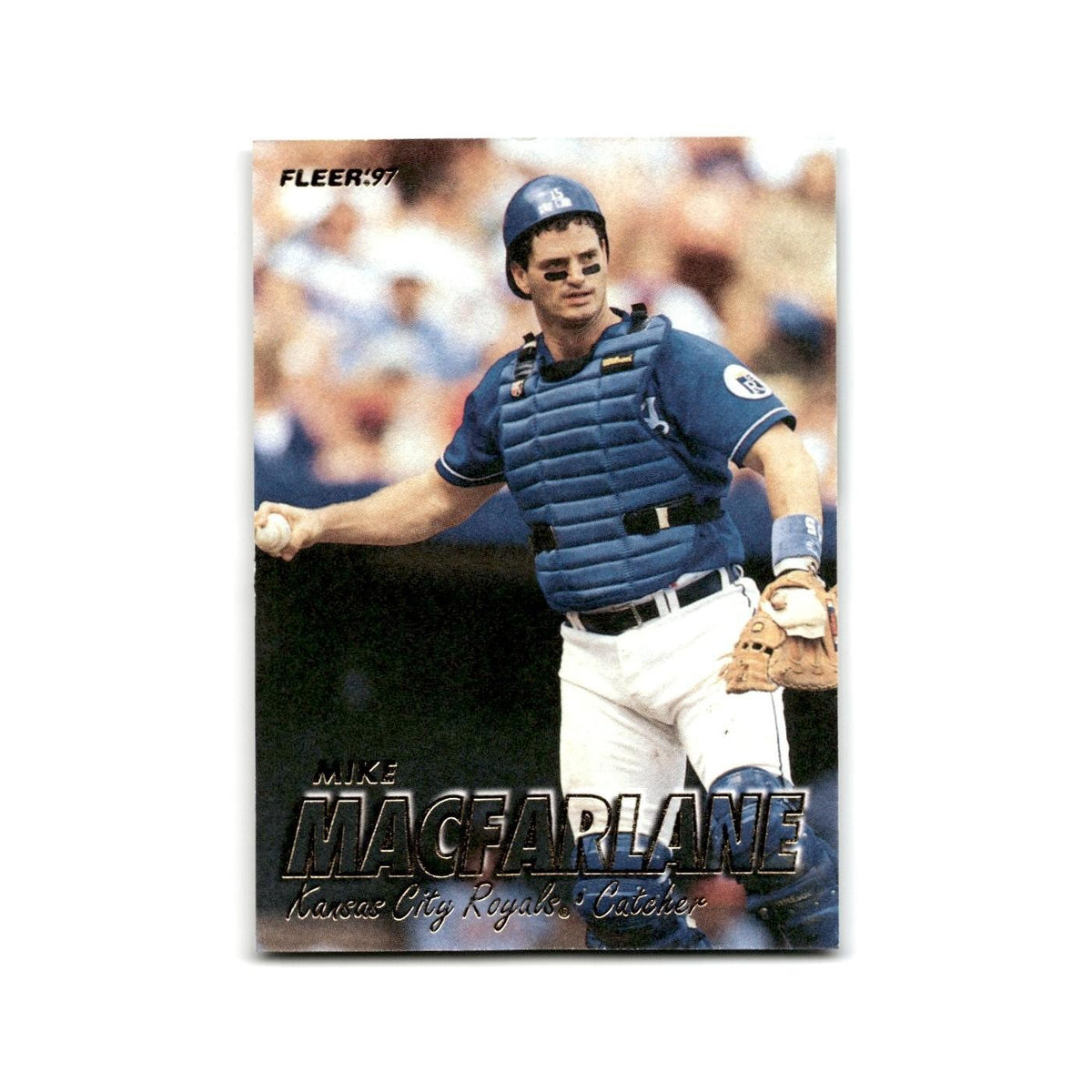 Mike Macfarlane 1997 Fleer #116 Kansas City Royals Baseball Card NM