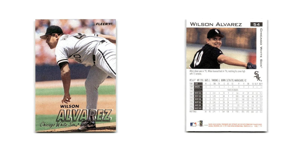 Wilson Alvarez 1997 Fleer #54 Chicago White Sox Baseball Card NM