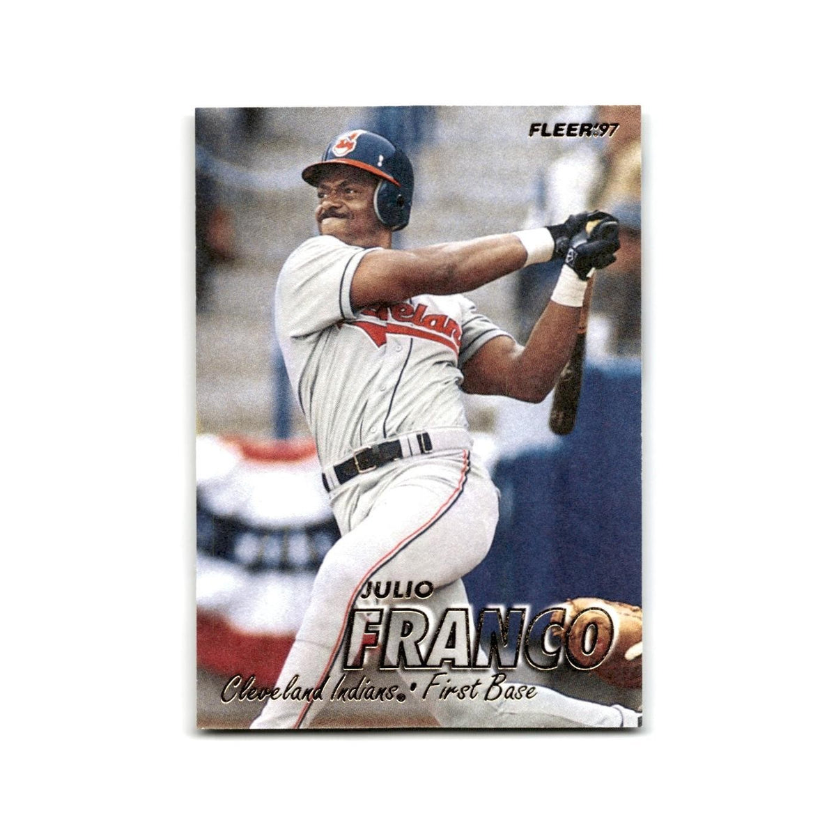 Julio Franco 1997 Fleer #77 Cleveland Indians Baseball Card NM