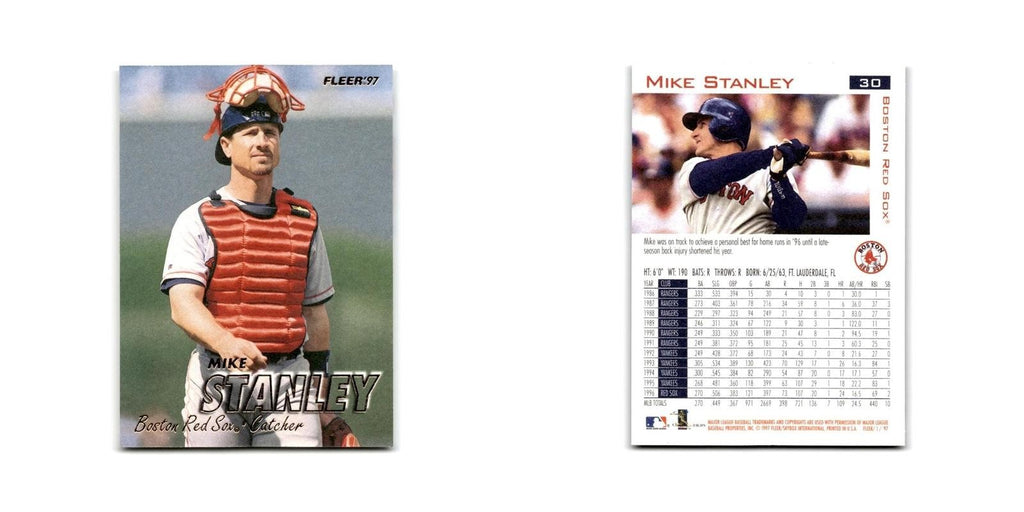 Mike Stanley 1997 Fleer #30 Boston Red Sox Baseball Card NM