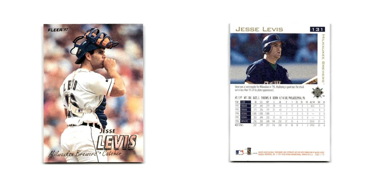 Jesse Levis 1997 Fleer #131 Milwaukee Brewers Baseball Card NM