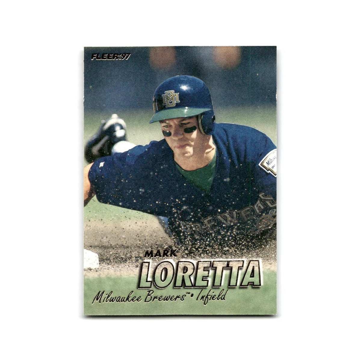 Mark Loretta 1997 Fleer #132 Milwaukee Brewers Baseball Card NM