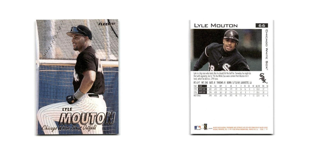 Lyle Mouton 1997 Fleer #66 Chicago White Sox Baseball Card NM