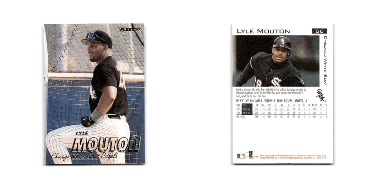 Lyle Mouton 1997 Fleer #66 Chicago White Sox Baseball Card NM