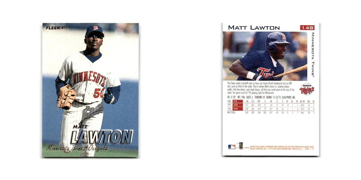 Matt Lawton 1997 Fleer #148 Minnesota Twins Baseball Card NM