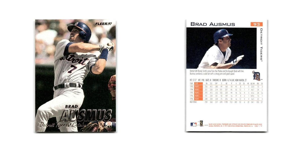 Brad Ausmus 1997 Fleer #93 Detroit Tigers Baseball Card NM