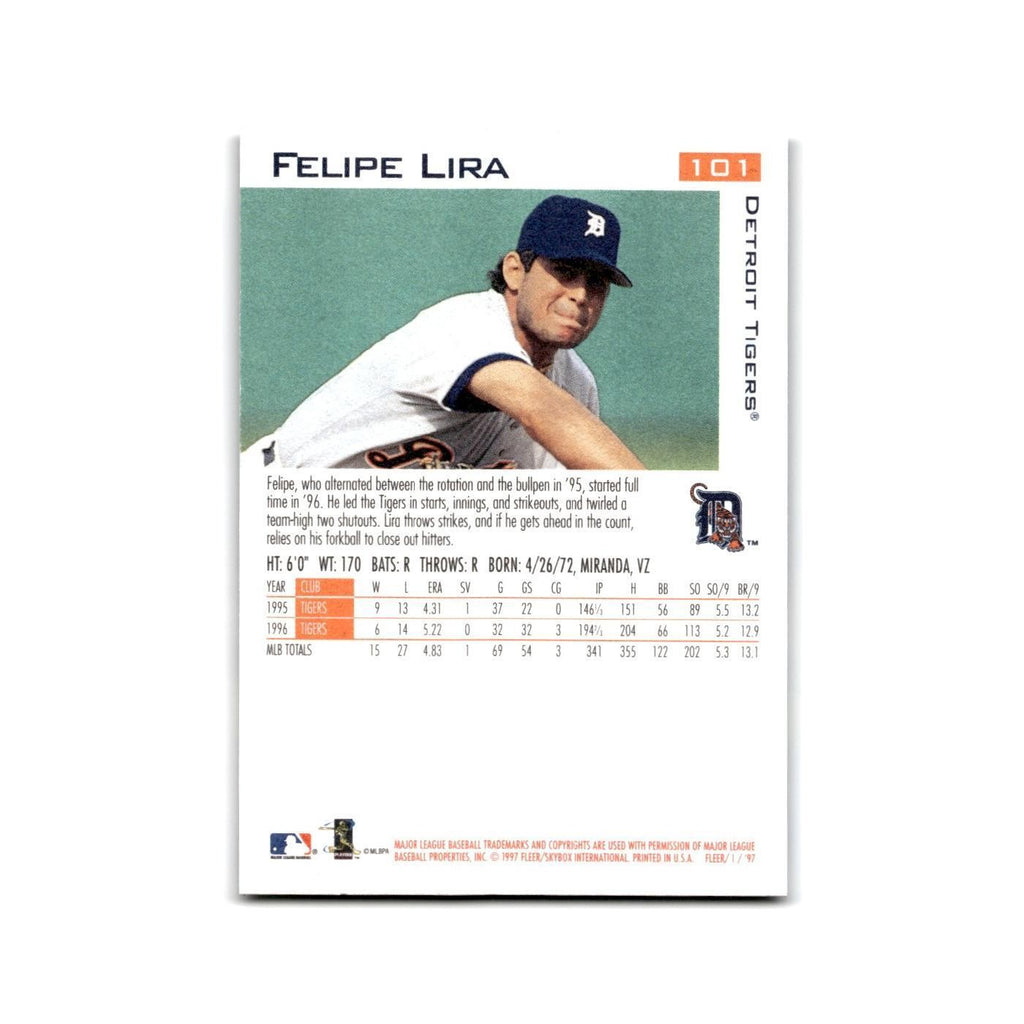 Felipe Lira 1997 Fleer #101 Detroit Tigers Baseball Card NM