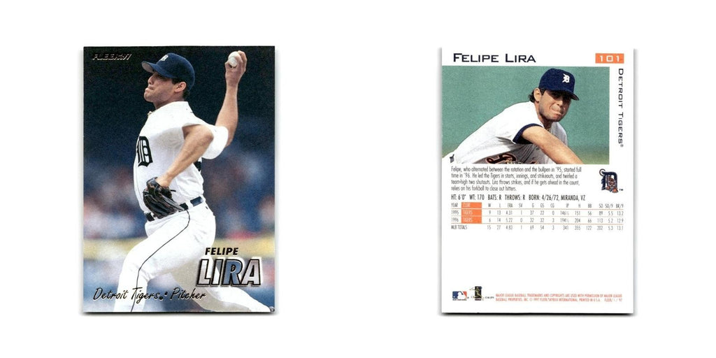 Felipe Lira 1997 Fleer #101 Detroit Tigers Baseball Card NM