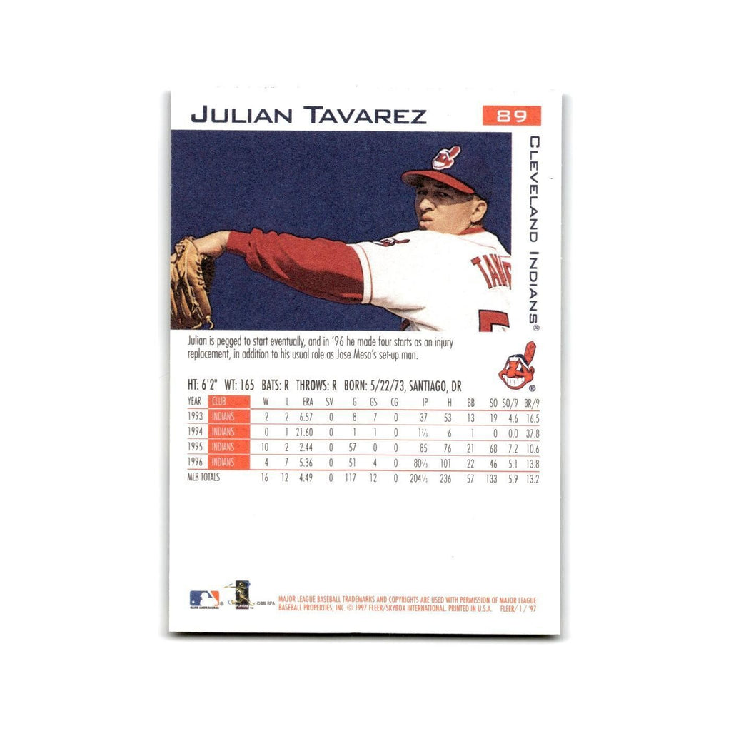 Julian Tavarez 1997 Fleer #89 Cleveland Indians Baseball Card NM