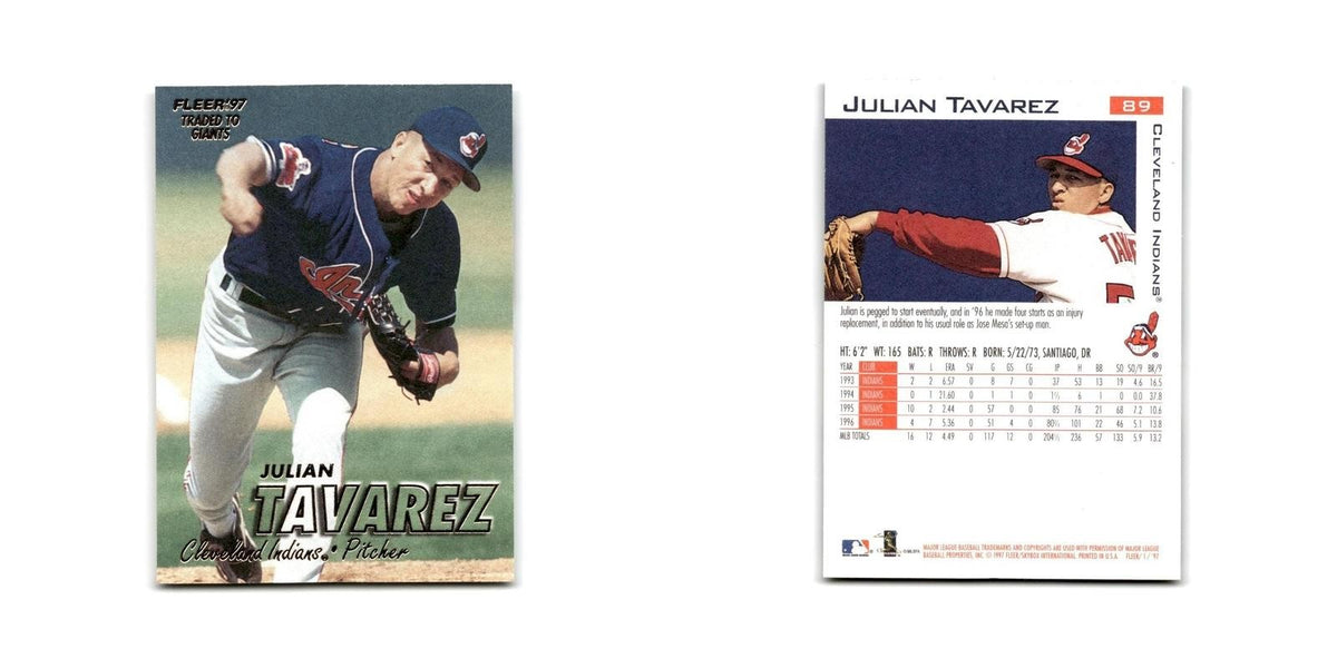 Julian Tavarez 1997 Fleer #89 Cleveland Indians Baseball Card NM