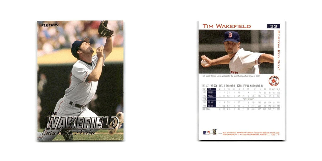 Tim Wakefield 1997 Fleer #33 Boston Red Sox Baseball Card NM