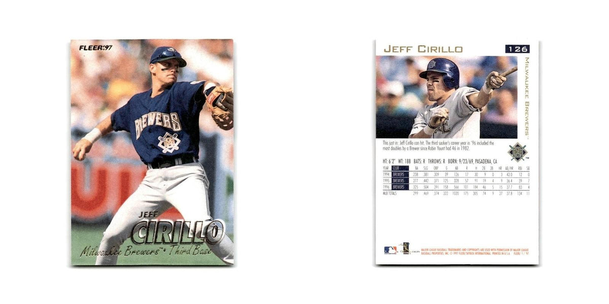 Jeff Cirillo 1997 Fleer #126 Milwaukee Brewers Baseball Card NM
