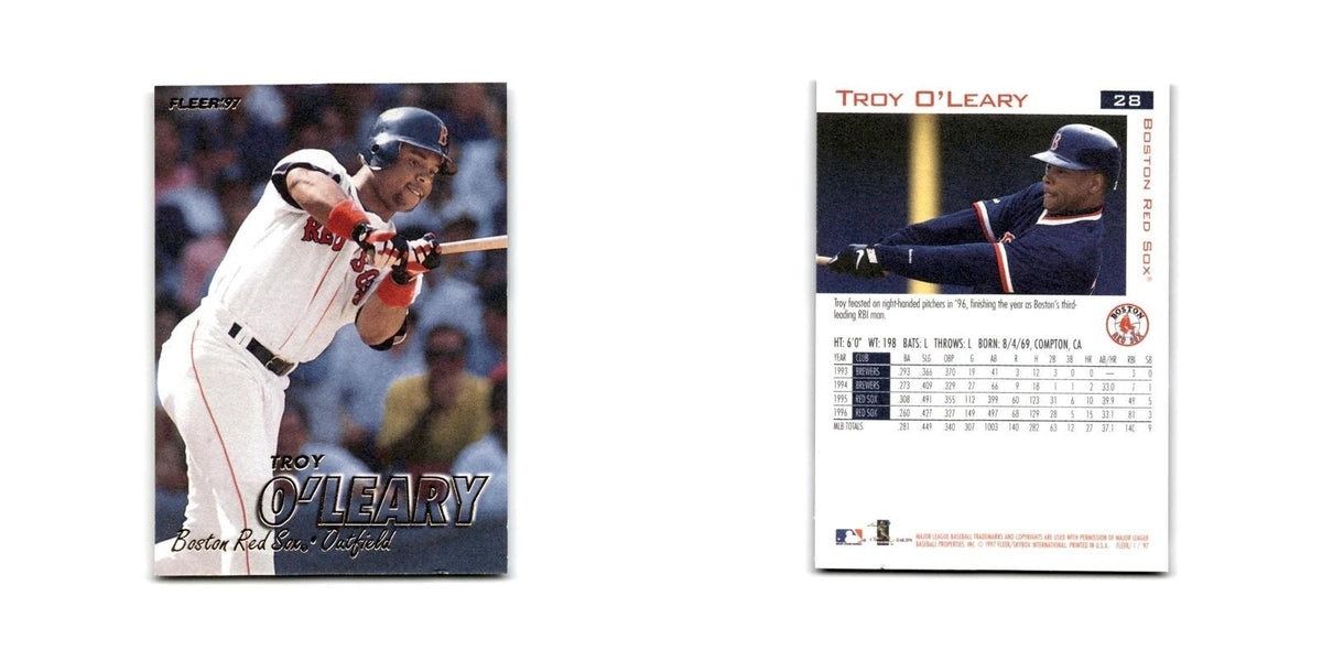 Troy O'Leary 1997 Fleer #28 Boston Red Sox Baseball Card NM