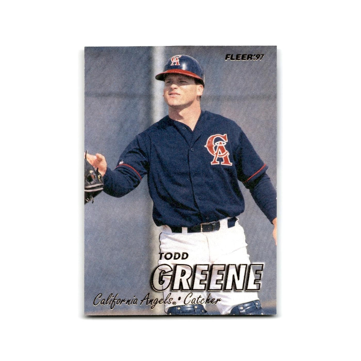 Todd Greene 1997 Fleer #44 California Angels Baseball Card NM