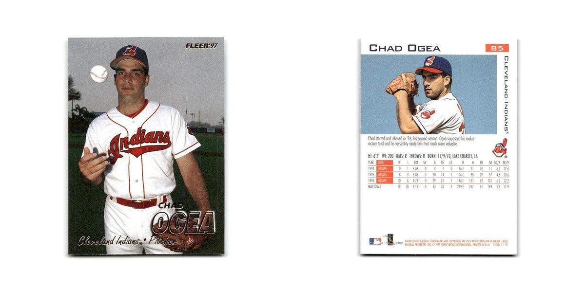 Chad Ogea 1997 Fleer #85 Cleveland Indians Baseball Card NM