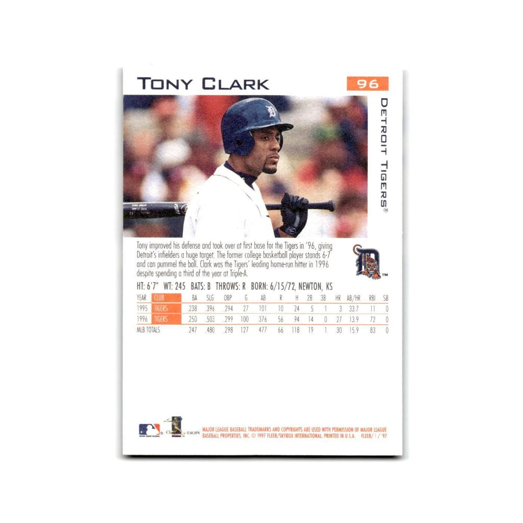 Tony Clark 1997 Fleer #96 Detroit Tigers Baseball Card NM