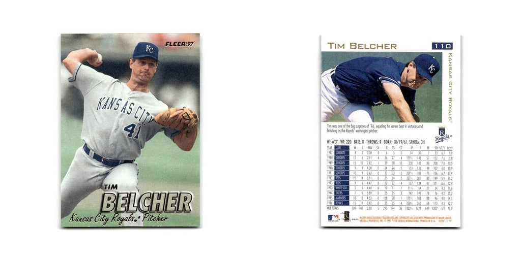 Tim Belcher 1997 Fleer #110 Kansas City Royals Baseball Card NM