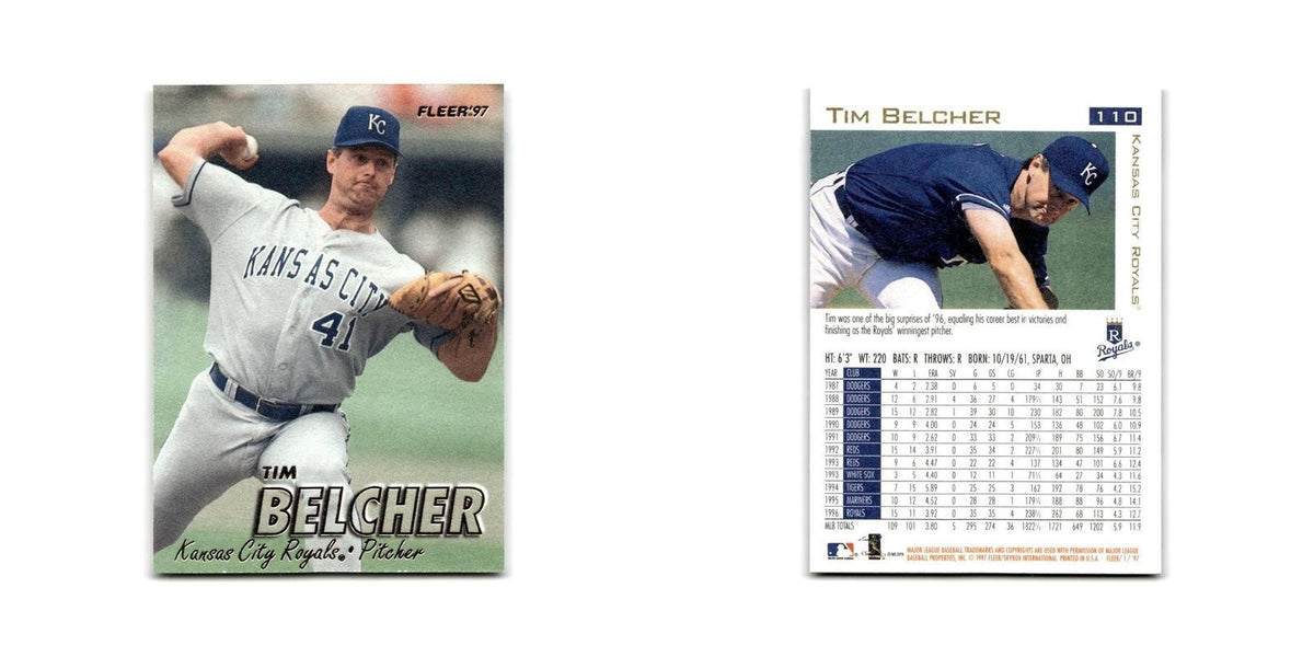 Tim Belcher 1997 Fleer #110 Kansas City Royals Baseball Card NM