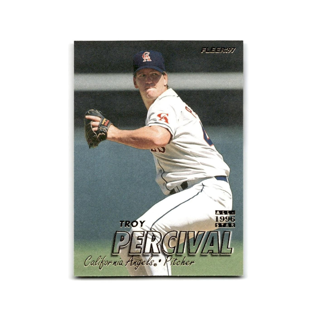 Troy Percival 1997 Fleer #49 California Angels Baseball Card NM