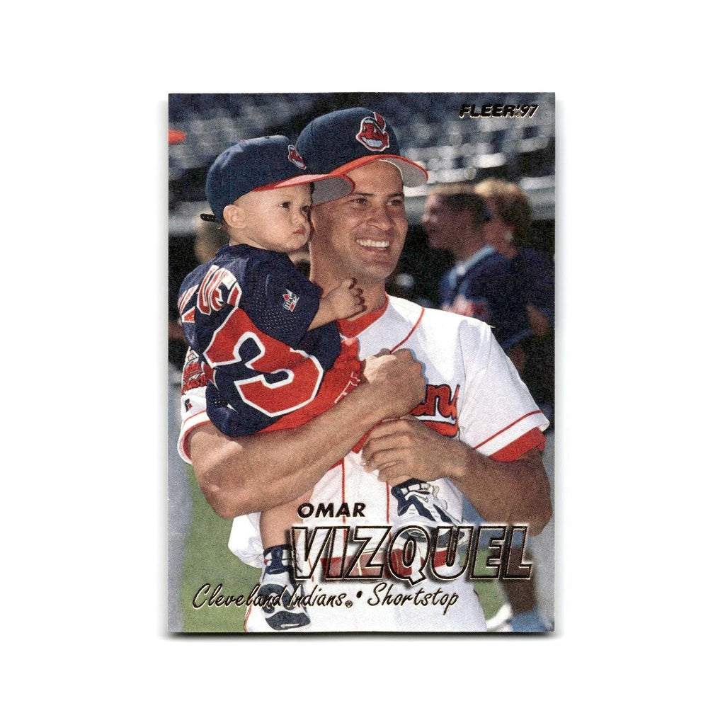 Omar Vizquel 1997 Fleer #92 Cleveland Indians Baseball Card NM