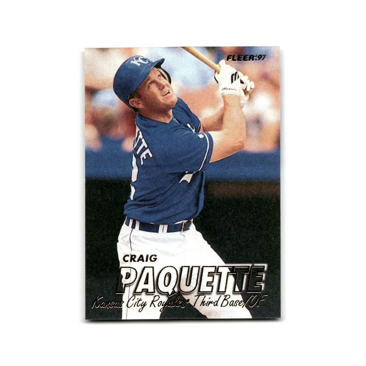 Craig Paquette 1997 Fleer #119 Kansas City Royals Baseball Card NM