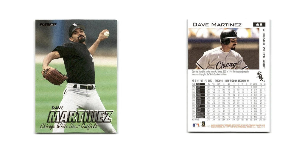 Dave Martinez 1997 Fleer #65 Chicago White Sox Baseball Card NM