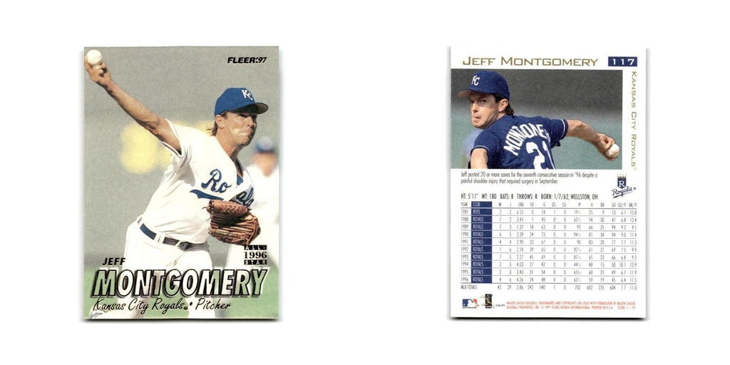 Jeff Montgomery 1997 Fleer #117 Kansas City Royals Baseball Card NM