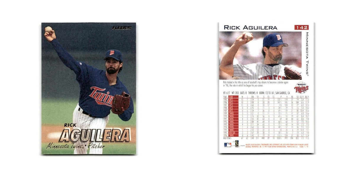 Rick Aguilera 1997 Fleer #142 Minnesota Twins Baseball Card NM
