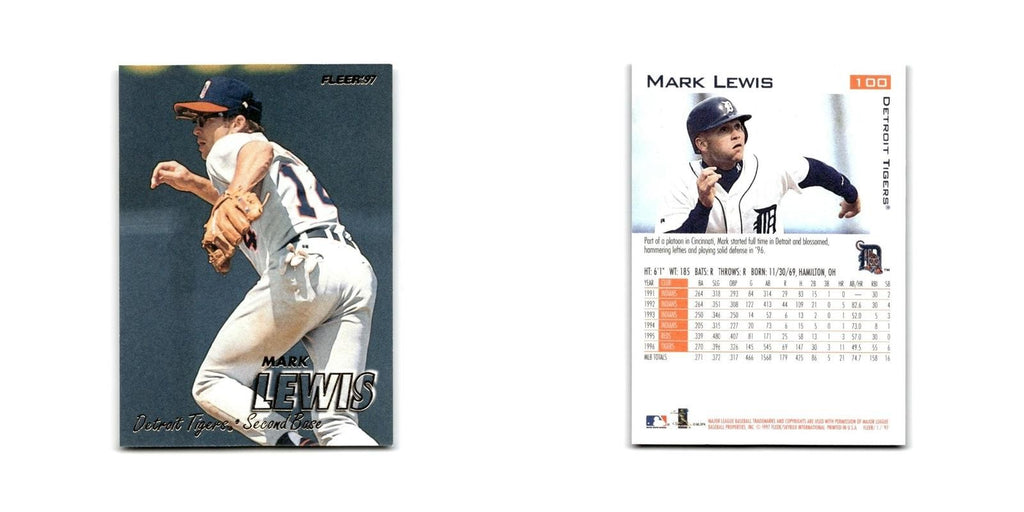 Mark Lewis 1997 Fleer #100 Detroit Tigers Baseball Card NM
