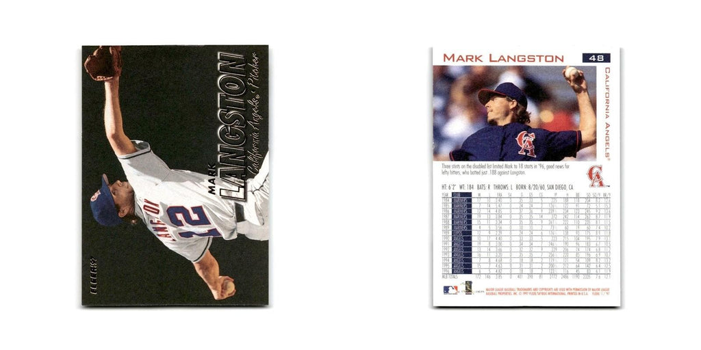 Mark Langston 1997 Fleer #48 California Angels Baseball Card NM